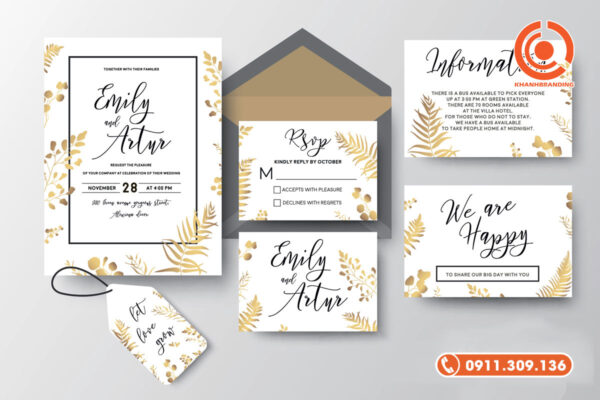 Thiệp cưới nghệ thuật