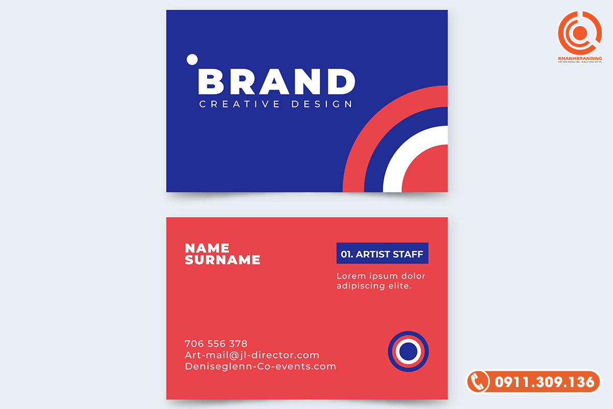 Mẫu card visit hiện đại