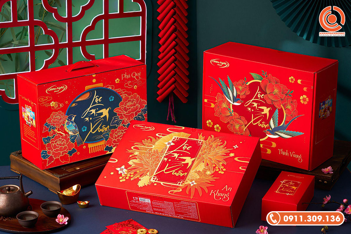 Hộp Quà Tết Truyền Thống Phối Hiện Đại