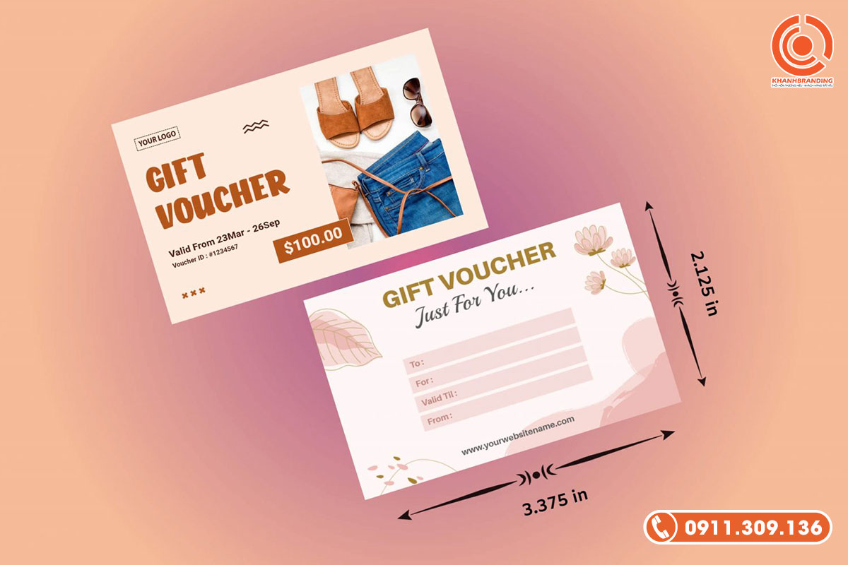 Kích thước voucher chuẩn là bao nhiêu?