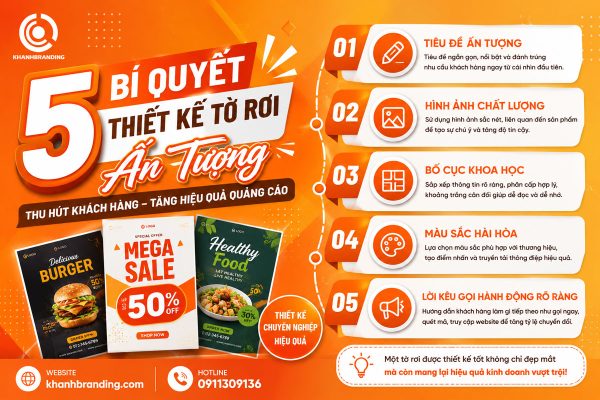 5 bí quyết thiết kế tờ rơi ấn tượng