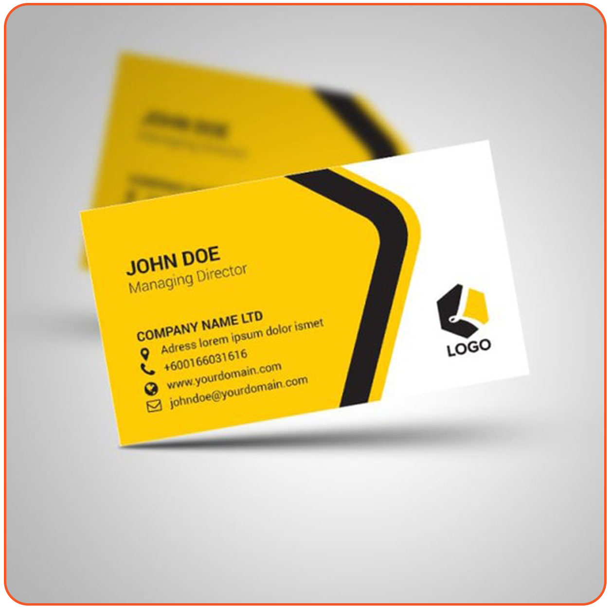 In name card khanh branding