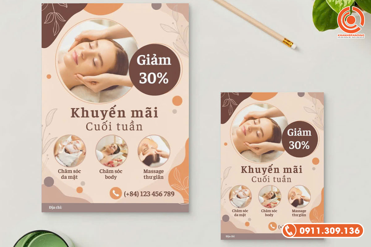 Thiết kế tờ rơi thông điệp dễ đọc