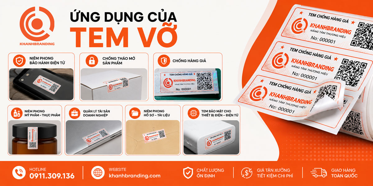 Ứng dụng của tem vỡ
