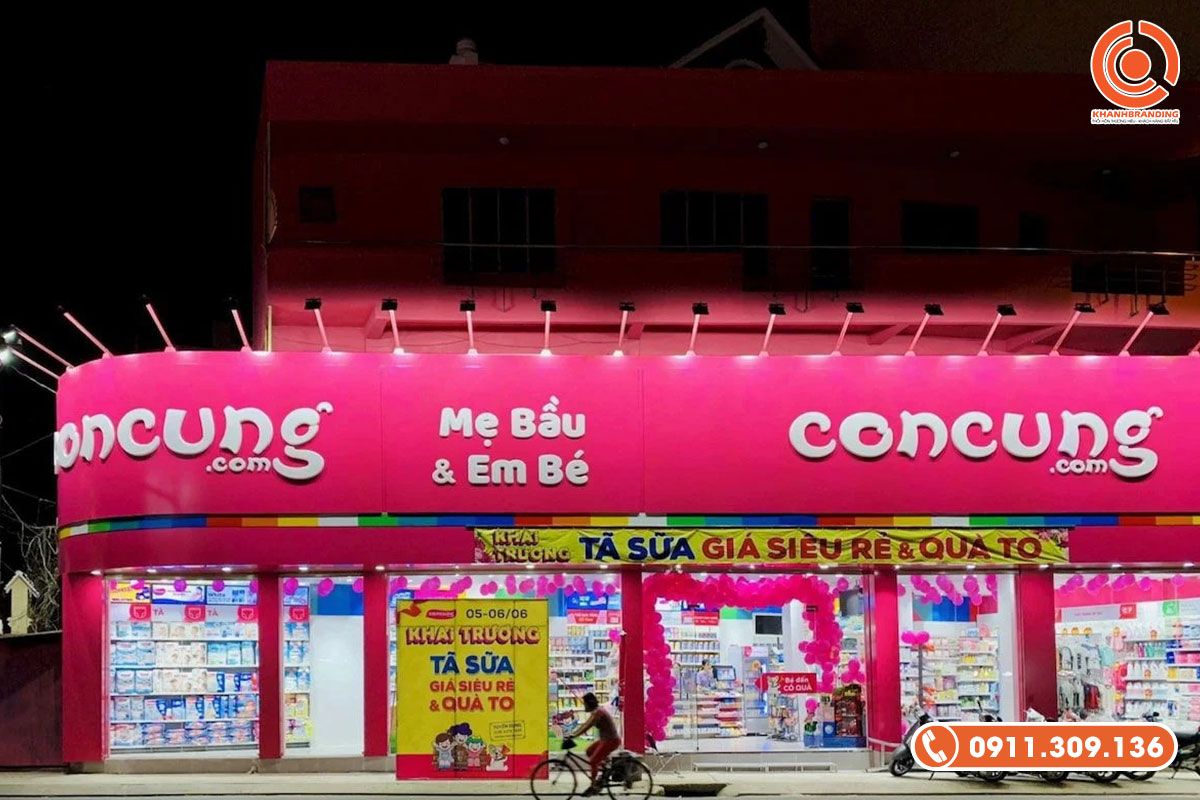 Bảng hiệu giúp tăng nhận diện thương hiệu