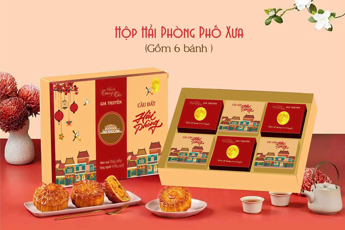 Banner bánh trung thu phong cách truyền thống