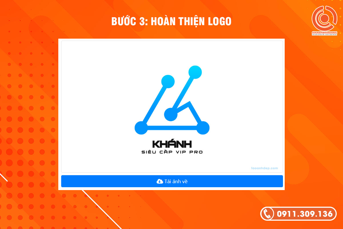 Bước 3 Hoàn thiện logo