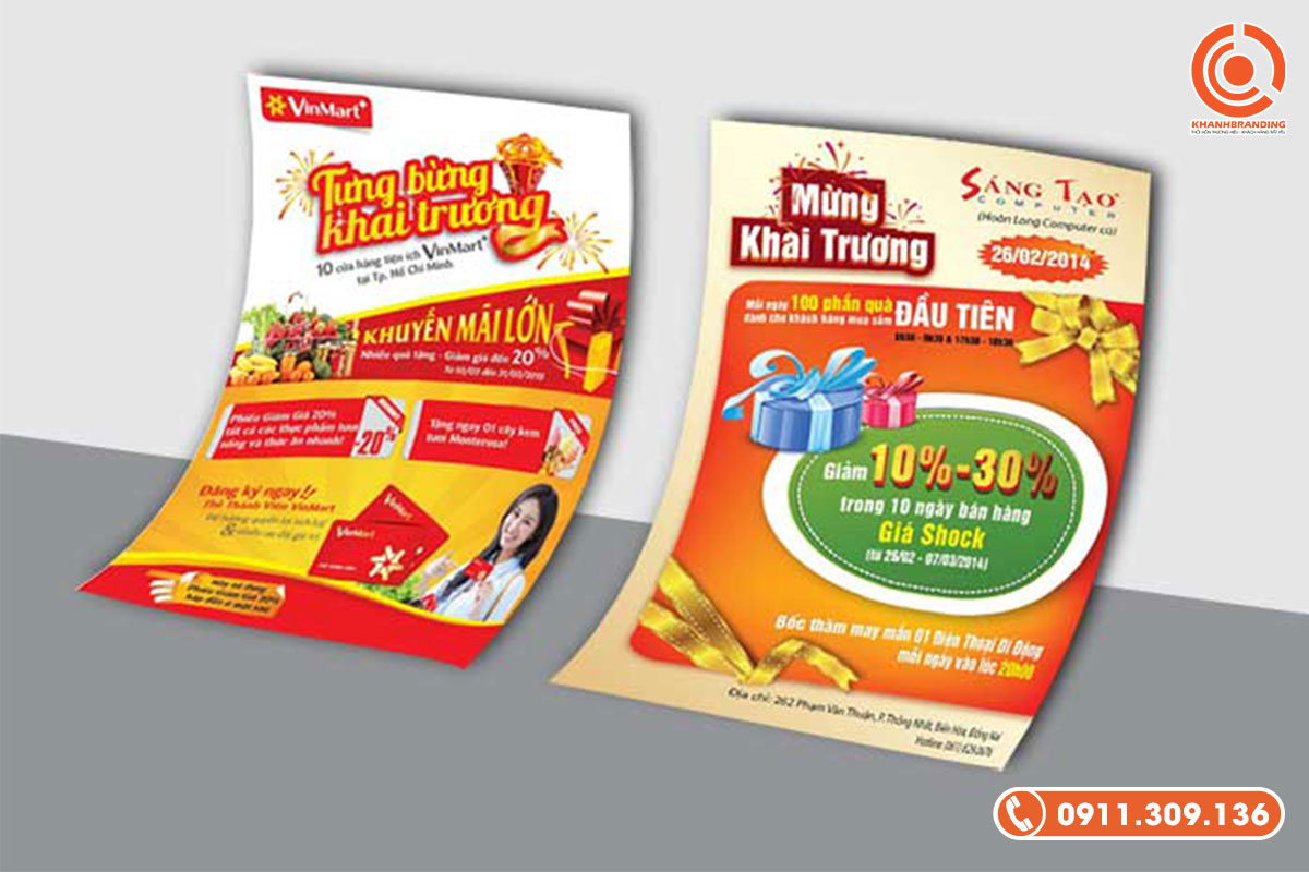 In tờ rơi giá rẻ tại Khanh Branding
