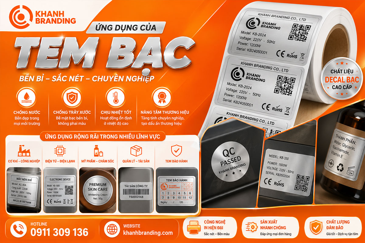 Ứng dụng của tem bạc