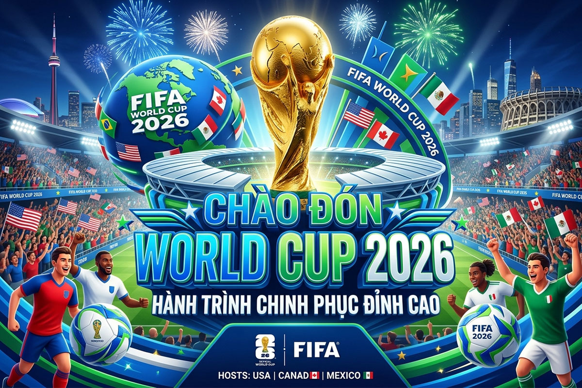 Poster cổ động với hiệu ứng 3D