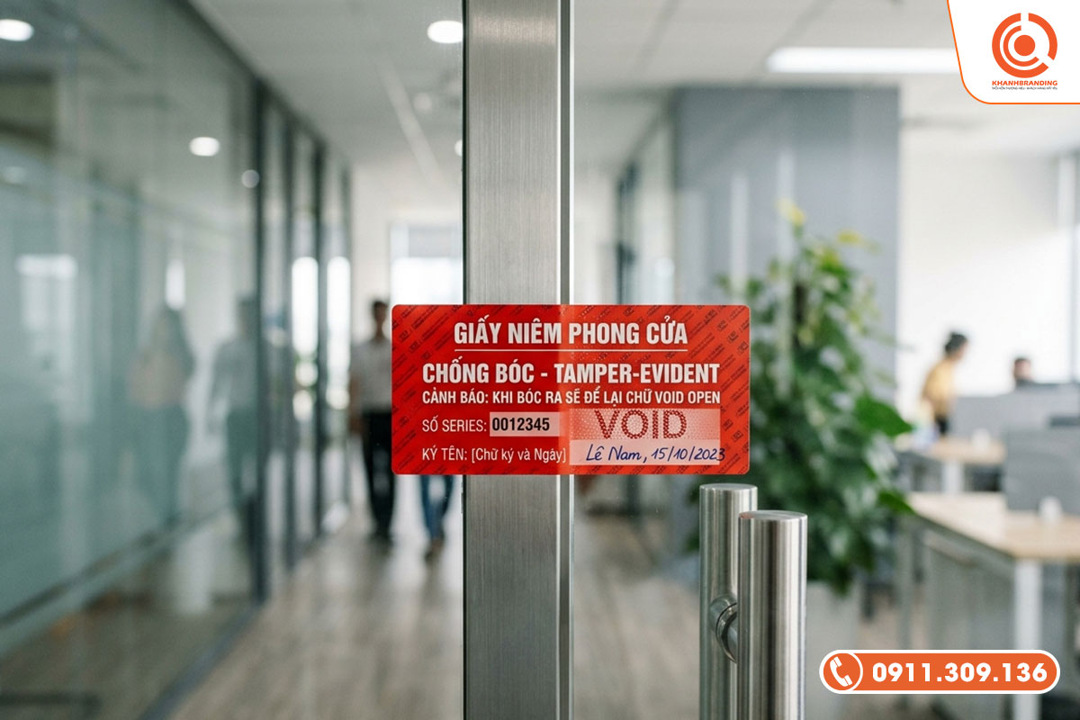 Mẫu giấy niêm phong cửa chống bóc VOID