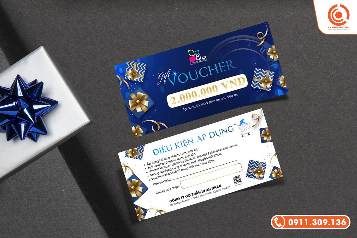 In voucher số lượng ít