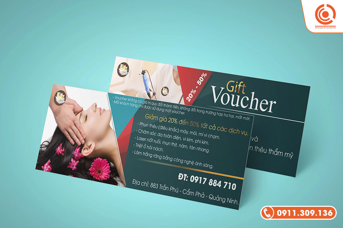 In voucher số lượng ít