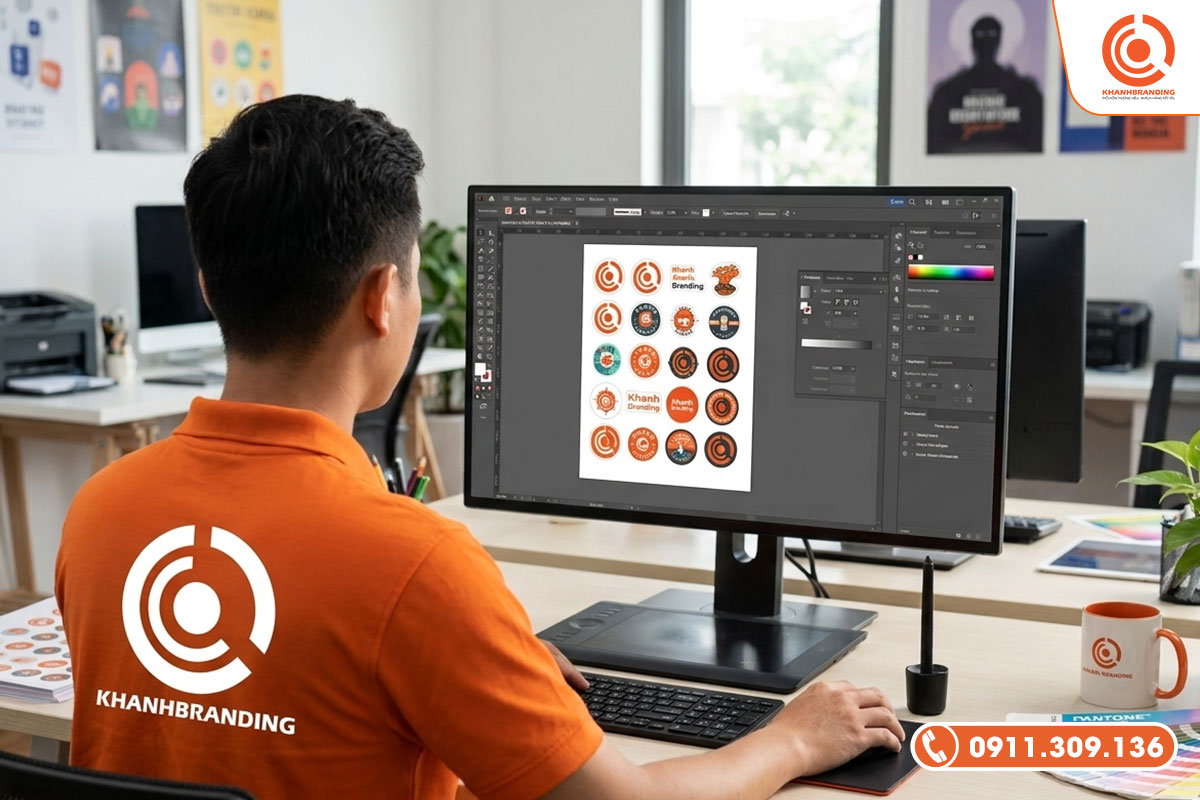 Thiết kế tem nhãn tại Khanh Branding