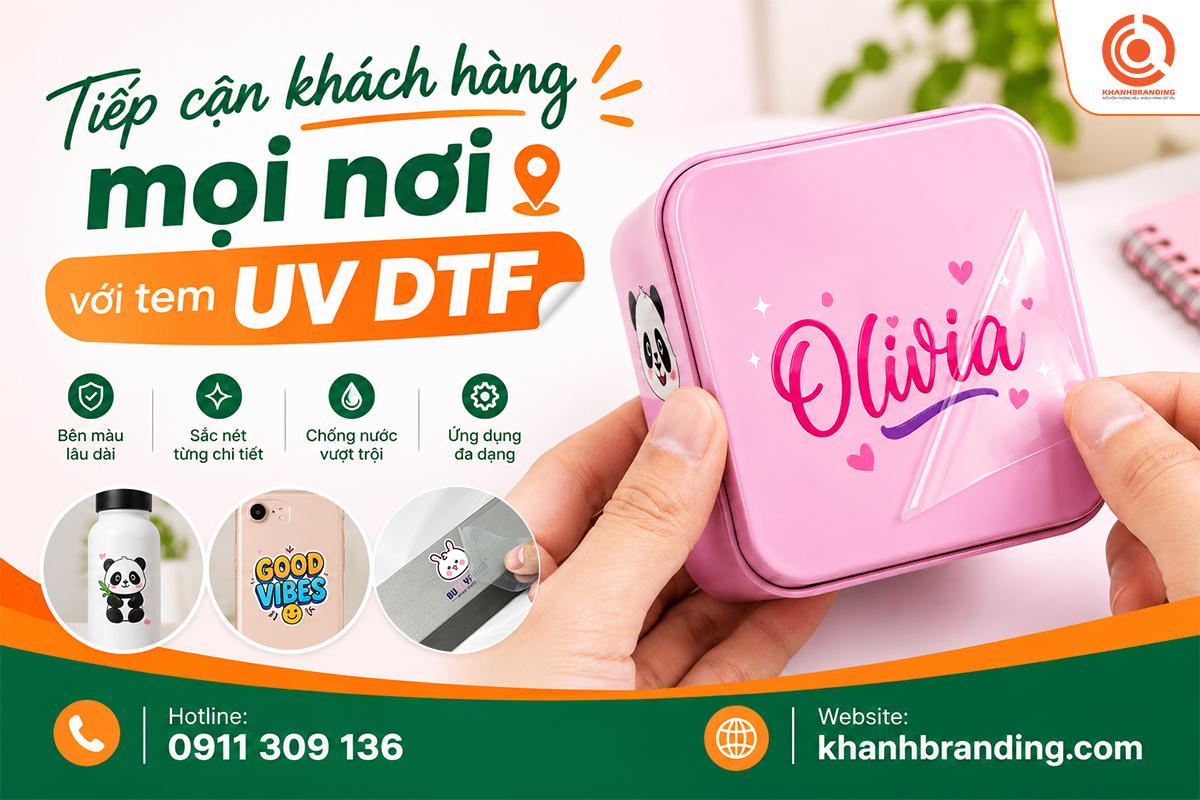 Tem UV DTF xuất hiện mọi nơi