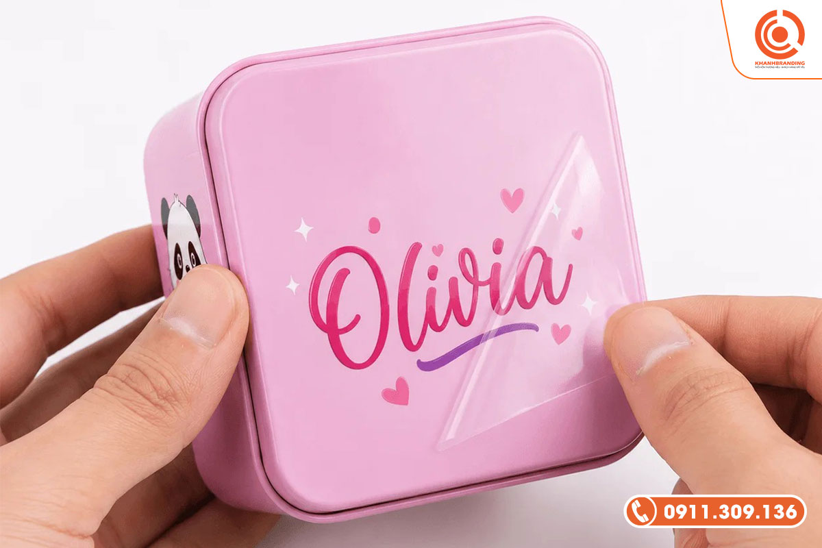 Tem UV DTF giúp tăng nhận diện thương hiệu