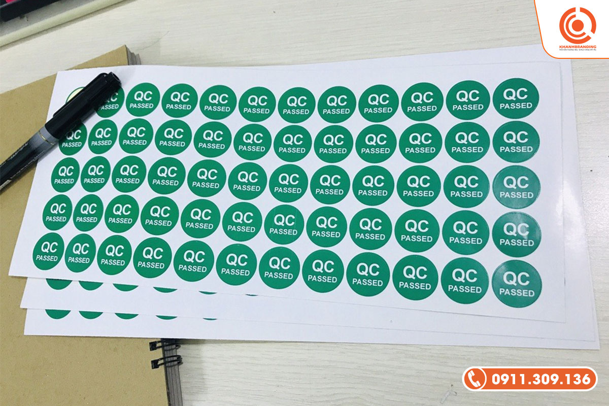 Tem QC pass decal sữa