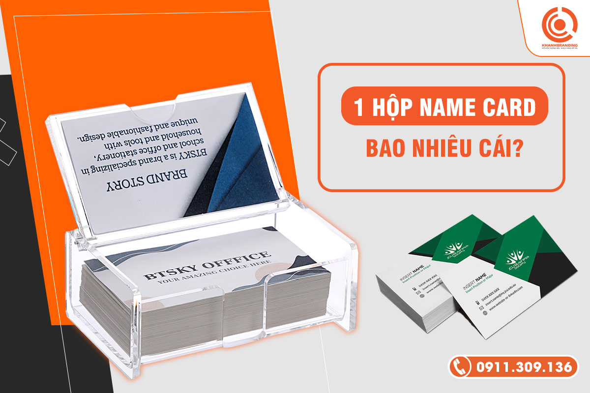 1 hộp namecard có bao nhiêu cái?