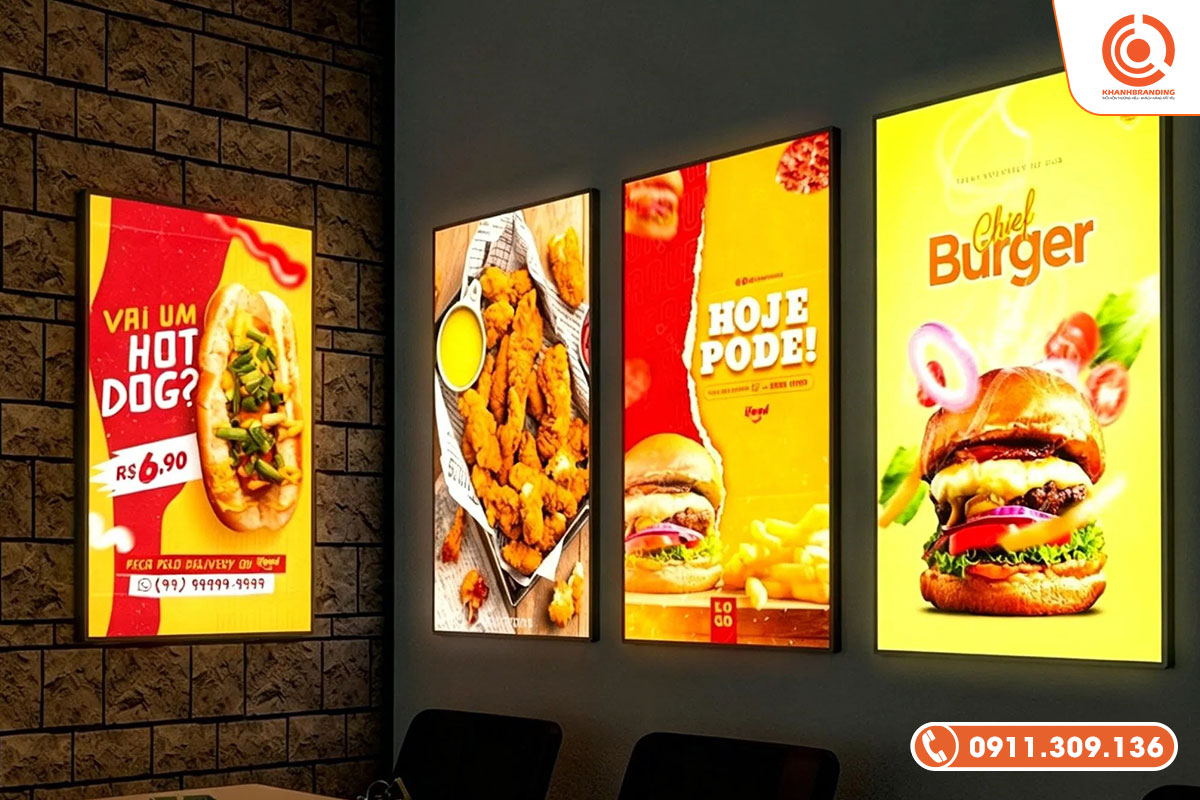 Bảng menu đèn led