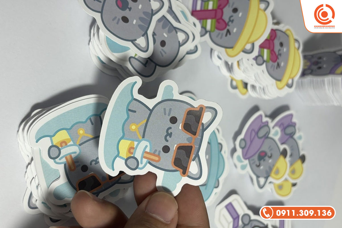Die cut ứng dụng trong tem nhãn sticker