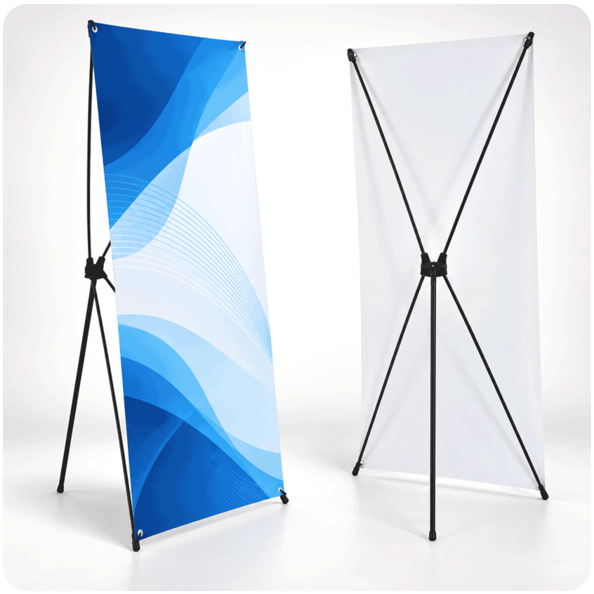Mẫu standee chân X kích thước 60x160cm tại Khanh Branding