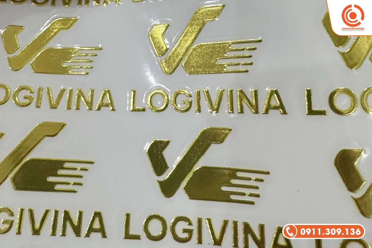 Tem UV DTF sang trọng với hiệu ứng ánh kim