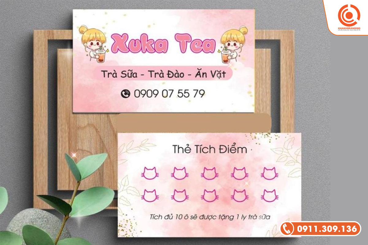 Thẻ tích điểm đóng dấu